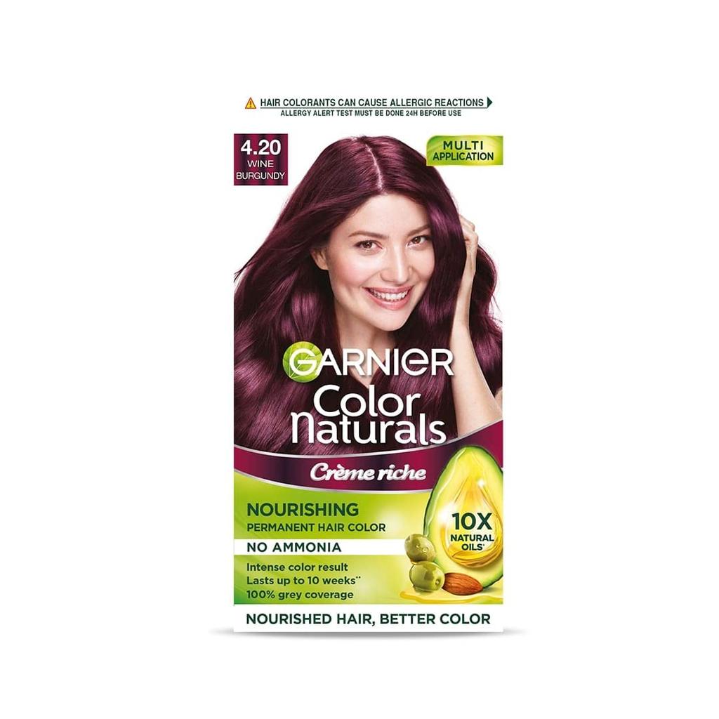 Garnier Hair Colouring Creme, Long-lasting Colour, Smoothness & Shine, Color Naturals, 70ml