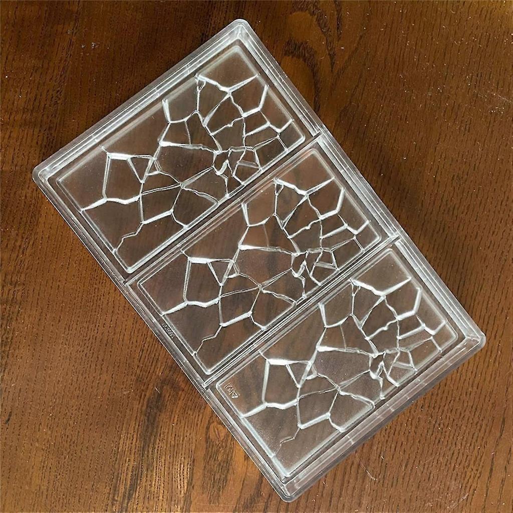 Eye-catching Chocolate Mold Smooth Wall PC Crack Style Exquisite Baking Mould for Home