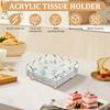 Acrylic Napkin Holder Rectangle Transparent Hand Towel Holder Multi Purpose Cocktail Napkins Storage Rack for Kitchen Bathroom