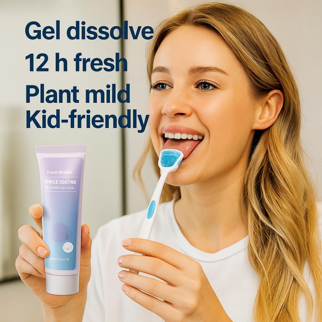 Tongue cleaning gel 50g with tongue cleaner