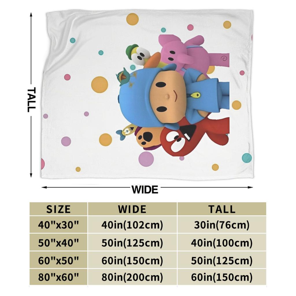Coperta in Flanella Pocoyo Coperte Leggere da Letto Divano Copriletto