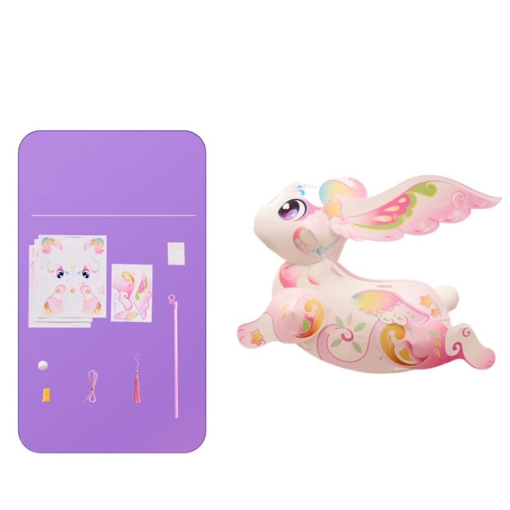 Handmade Rabbit Lantern Flying Rabbit Traditional Craft Lantern  Mid-Autumn Festival