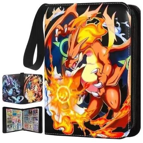 Collection Album Style 12 Trading Card Game Card Binder with Hard Pages Portable Storage Case
