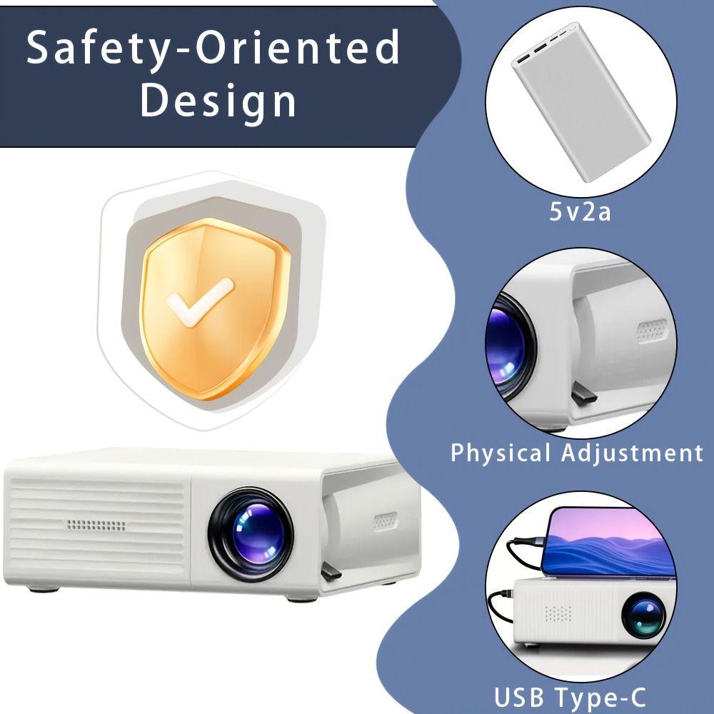 Remote Control Mini Projector Built-in Speaker Home Theater Projector  Home Theater