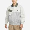 Nike Embroidered Pattern Polo Warm Sports Jacket Men Jacket Gray DQ6120-072