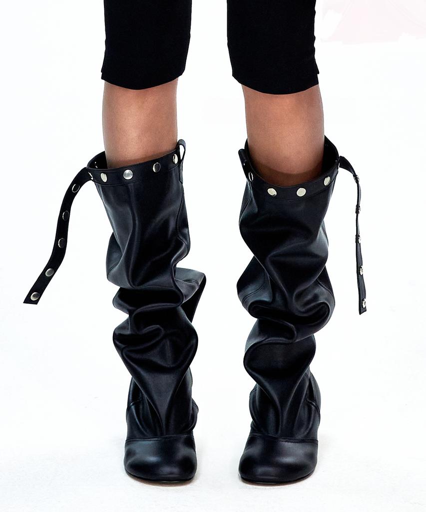 Margesherwood Snap High Leather Boots_Black