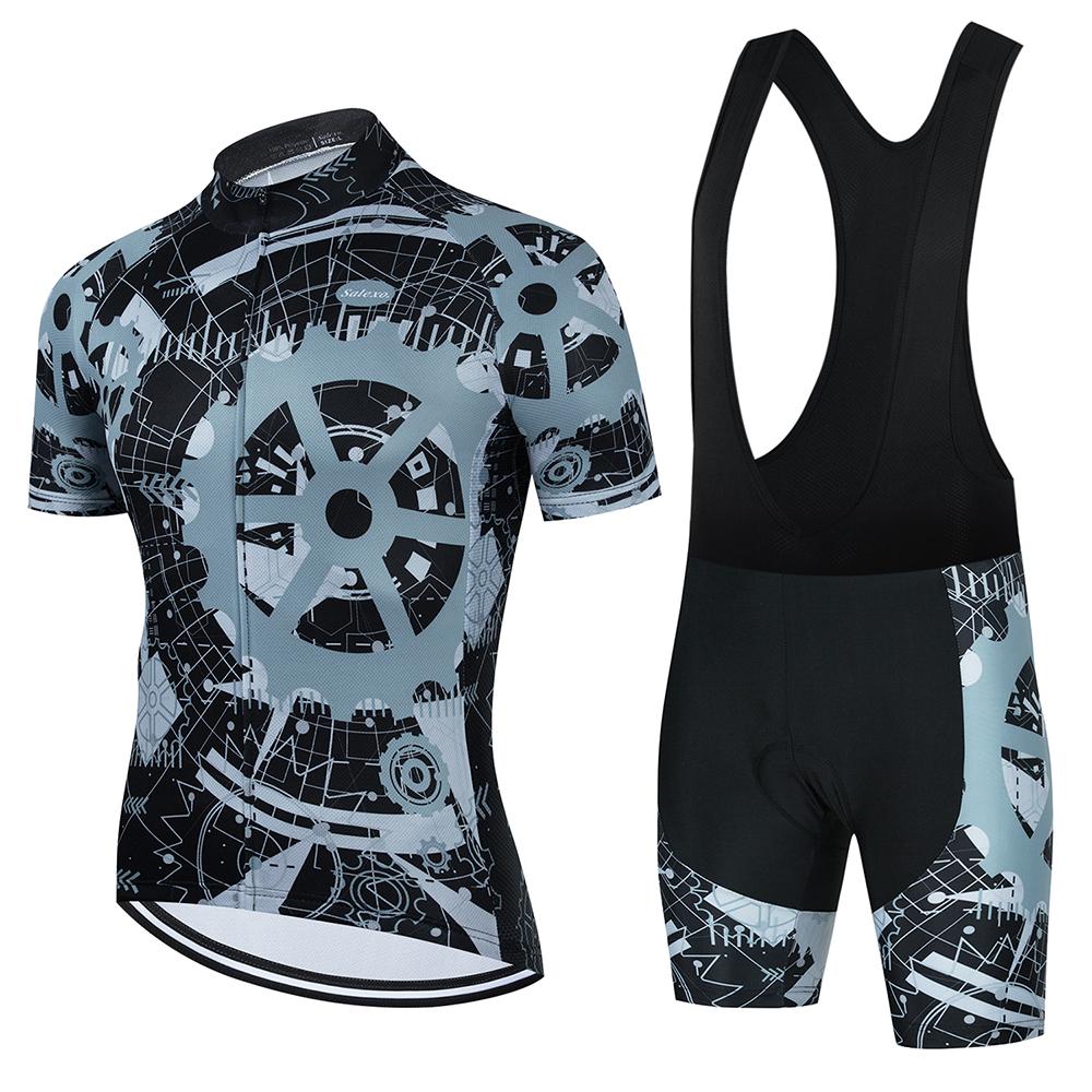 2026 Summer Breathable Cycling Suit Set Ropa Ciclismo Hombre Summer Men Short Sleeve Cycling Jersey Set Triathlon Bib Shorts Suit Bike Uniform