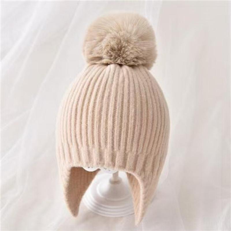 Children's Cute Super Cute Bear Winter Outdoor Windproof and Warm Ear Protection Hat