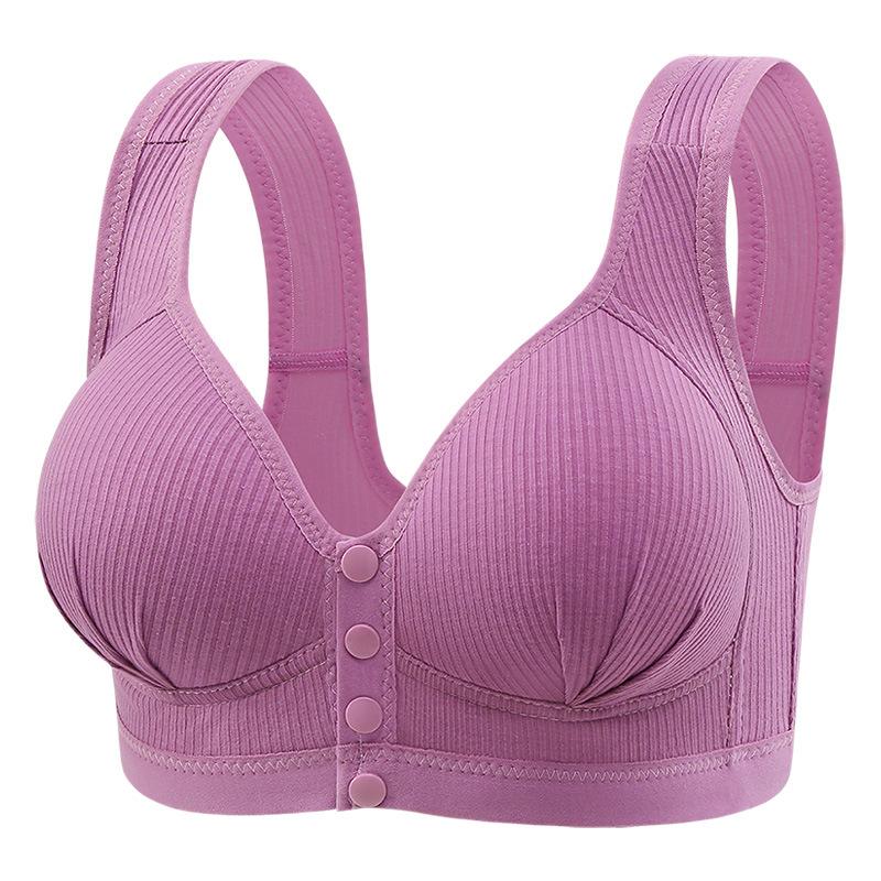 Front-fastening, underwired, plus-size maternity bra for women – thin, camisole-style bra