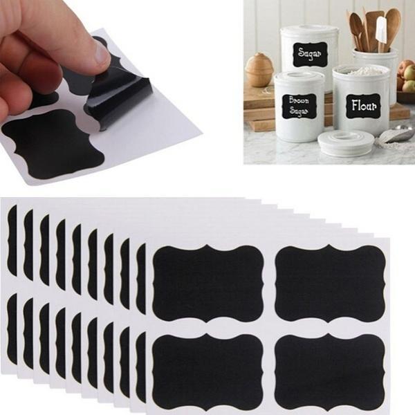 Blank Labeling Chalkboard Sticker Sealing Sticky Blackboard Label Decals
