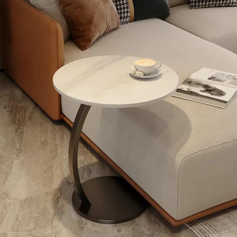 Marble Mini Coffee Tables Sofa Removable Designer Round Coffee Tables Sofa Side Interior Mesas Furniture