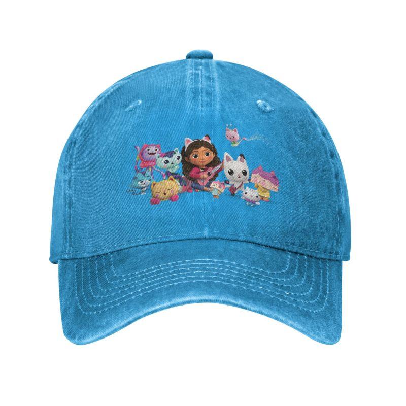Benutzerdefinierte Baumwolle Puppenhaus Gabby Katzen Baseball Cap für Unisex Frauen verstellbare Cakey Mercat Papa Hut im Freien