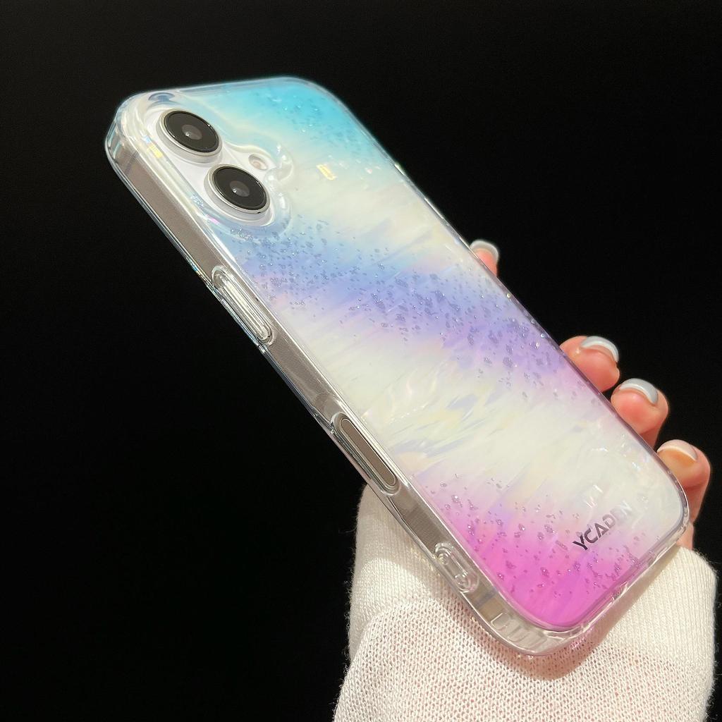 Starry Sky Gradient Glitter Phone Case for iPhone 17 Pro Max and 16 - Drop-Proof and Protective