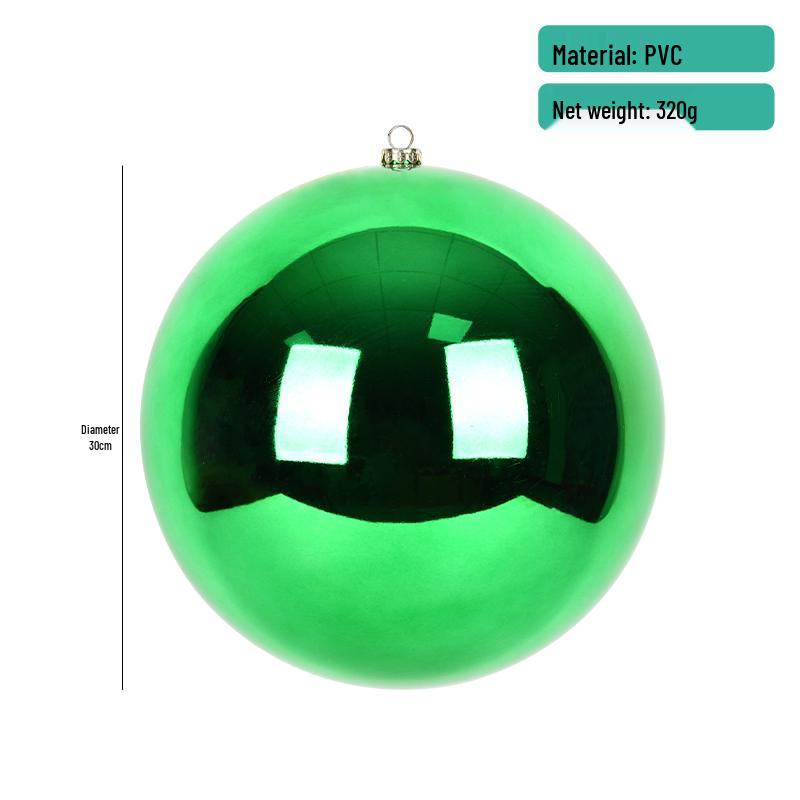 6-30cm Christmas Ornaments: Shiny, Matte & Glitter Balls In Gold, Silver, Red & Green - Plastic Tree Decorations