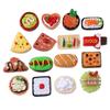 Ready-made Simulated Food Sushi Bread Pizza DIY Phone Case & Beauty Accessories for Kids Resin Jewelry
