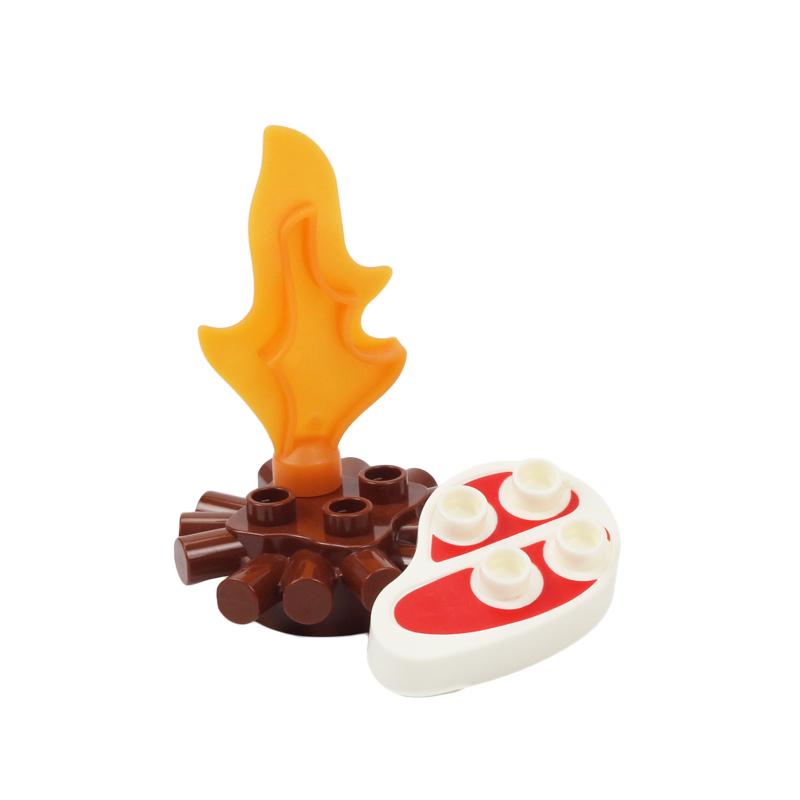 Kompatybilne klocki Farma Duże klocki do budowy Roślina Akcesoria dekoracyjne Ogrodzenie Drzewa Trawa Owoce Zestaw Dzieci Złóż zabawki Prezent