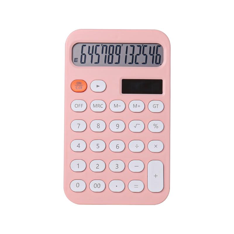 Compact 12-Digit Calculator, Portable and Vibrant, Ideal for Students and Office Use
