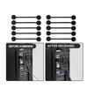 Magnetic Cable Clip - Black Magnetic Silicone Cable Organizer Cable Ties Reusable Cable Ties for Home, Kitchen, Office