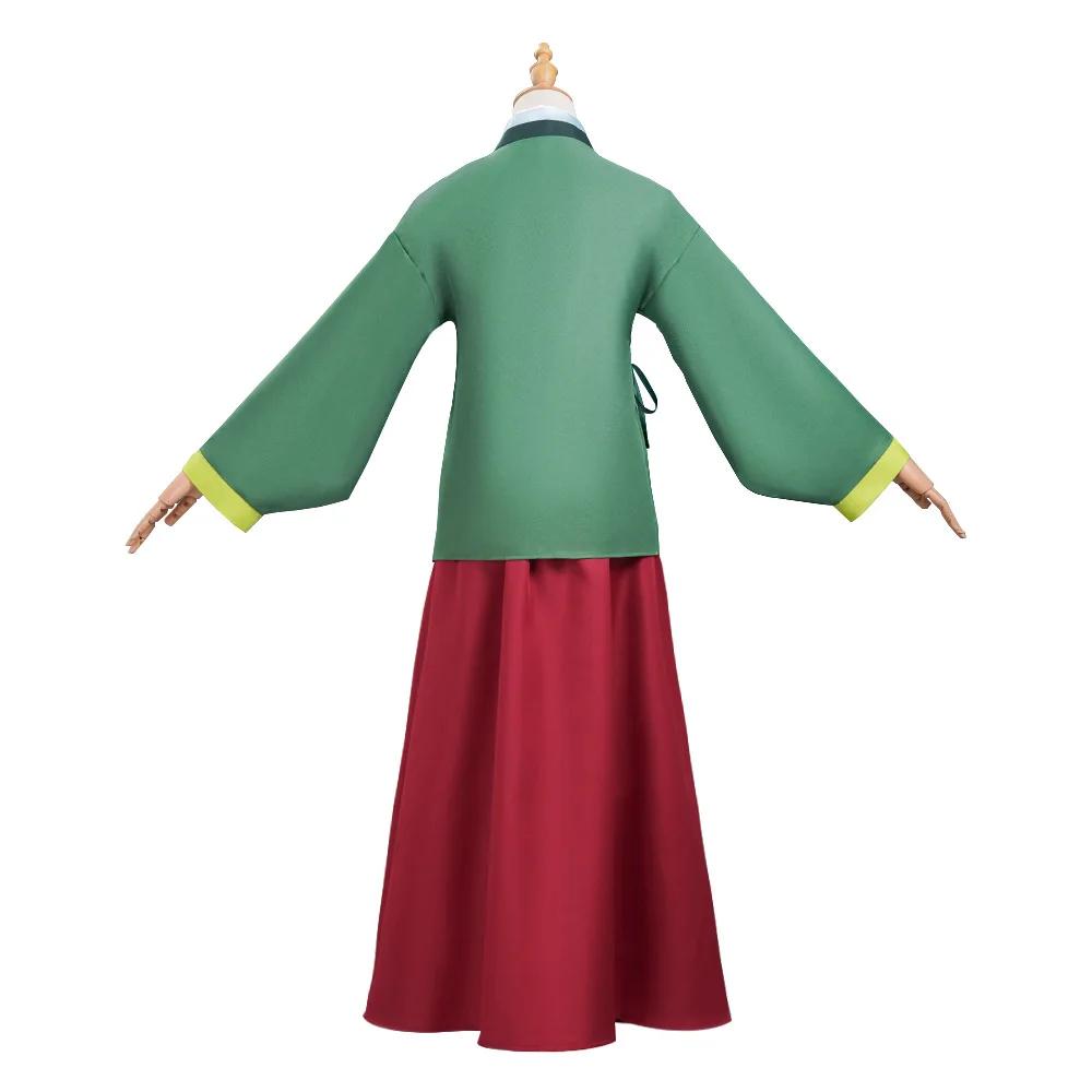 Maomao Cosplay Costume Wig Anime The Apothecary Diaries Dress Skirt Green Top Kusuriya No Hitorigoto Halloween for Women