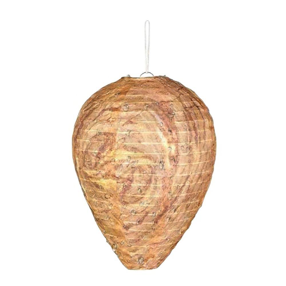 Realistic Waterproof Courtyard lantern Non-Toxic Plastic Wasp Nest Decoy Paper Hanging Fake Wasp Nest Drive Insects