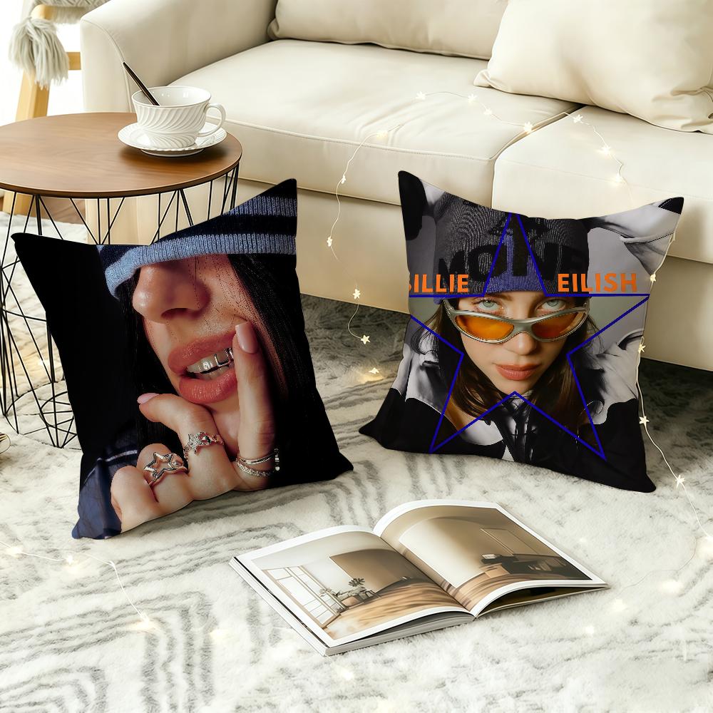 American singer BBillieGirl Eeilish cushion cover Comfortable Decorative For Bedroom Living room Dormitory Picnic and Holiday
