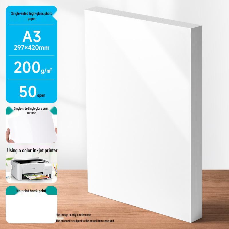 Vysoce lesklý inkoustový fotografický papír - velikosti A4, 5'' a 6'' pro tisk fotografií
