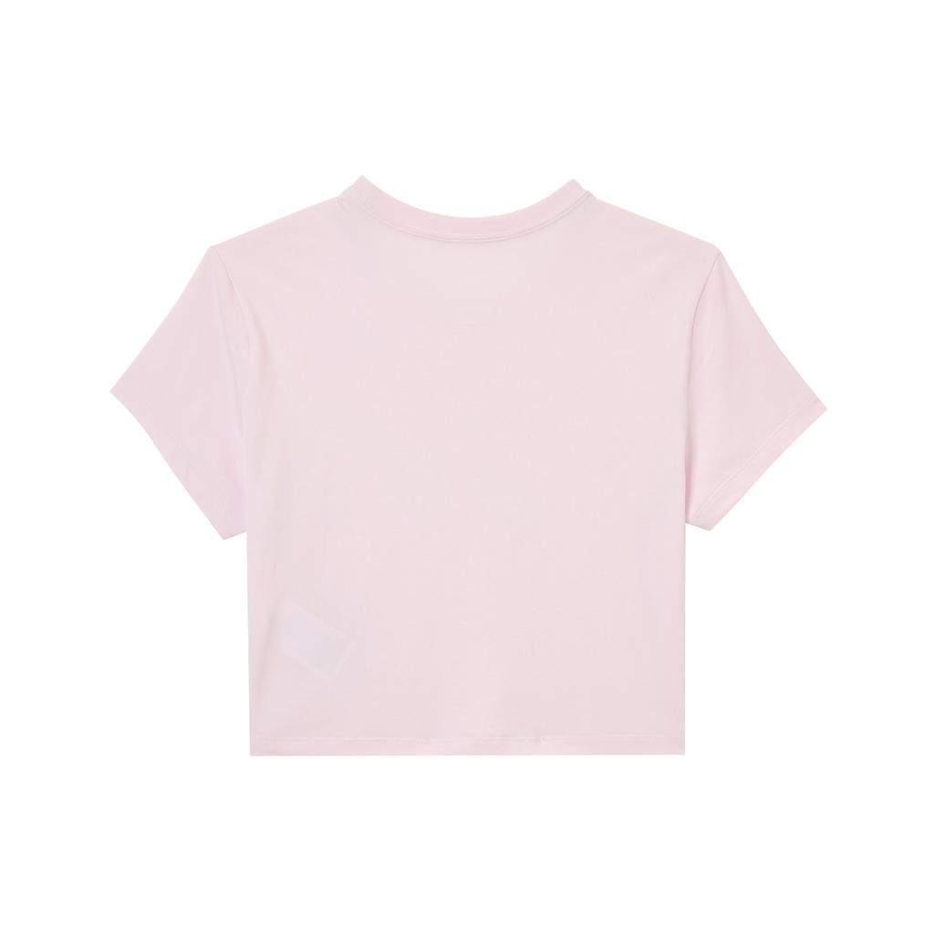 Nike Lässiges Rundhals Kurzarm T-Shirt Damen Tops Rosa IF2007-655