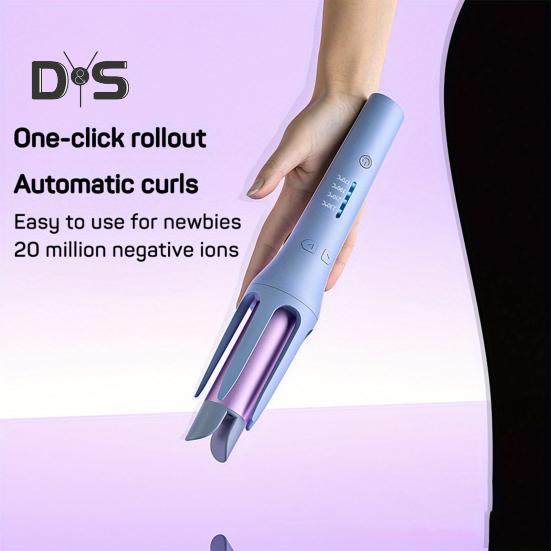 32MM Automatic Rotating Curling Iron Fast Heating Professional Hair Curler Portable Travel Negative Ions Electric Curling Wand Women Hair Styling
