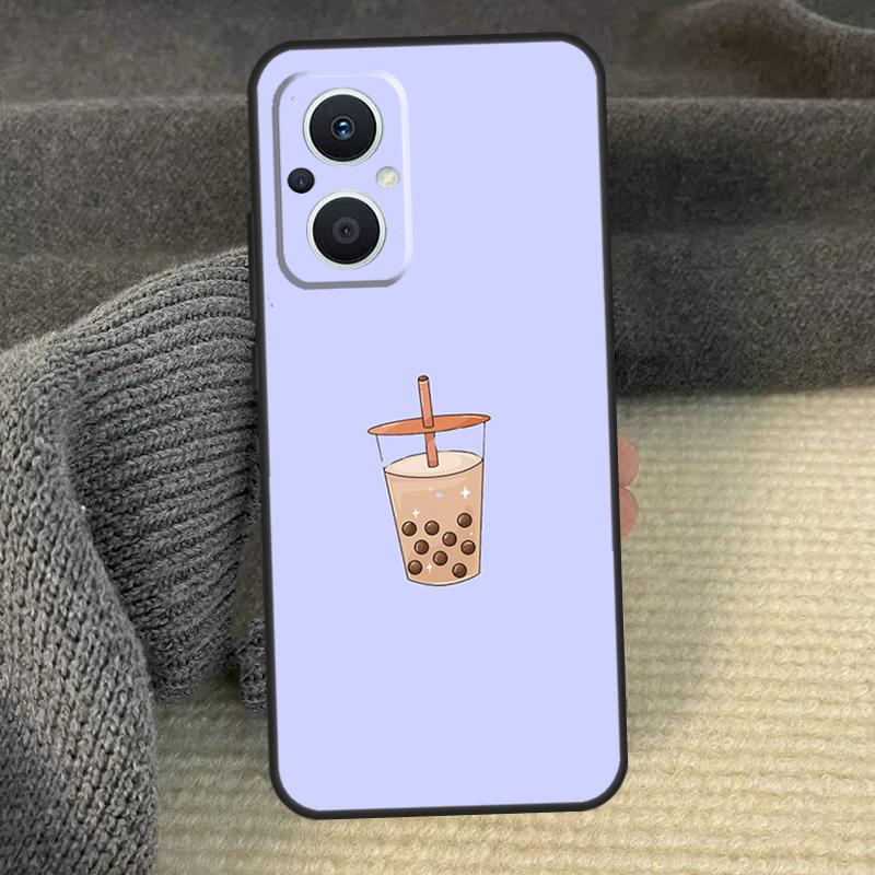 Boba Milk Tea Phone Case For OPPO Reno 12 F 13 13F 11 8T 7 8 10 Pro OPPO Find X8 X6 Pro X3 X5 Lite Cover