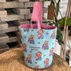 Large Capacity Canvas Handbag Puppy Mummy Bag Sweet Retro Bear Bucket Bag  Girls