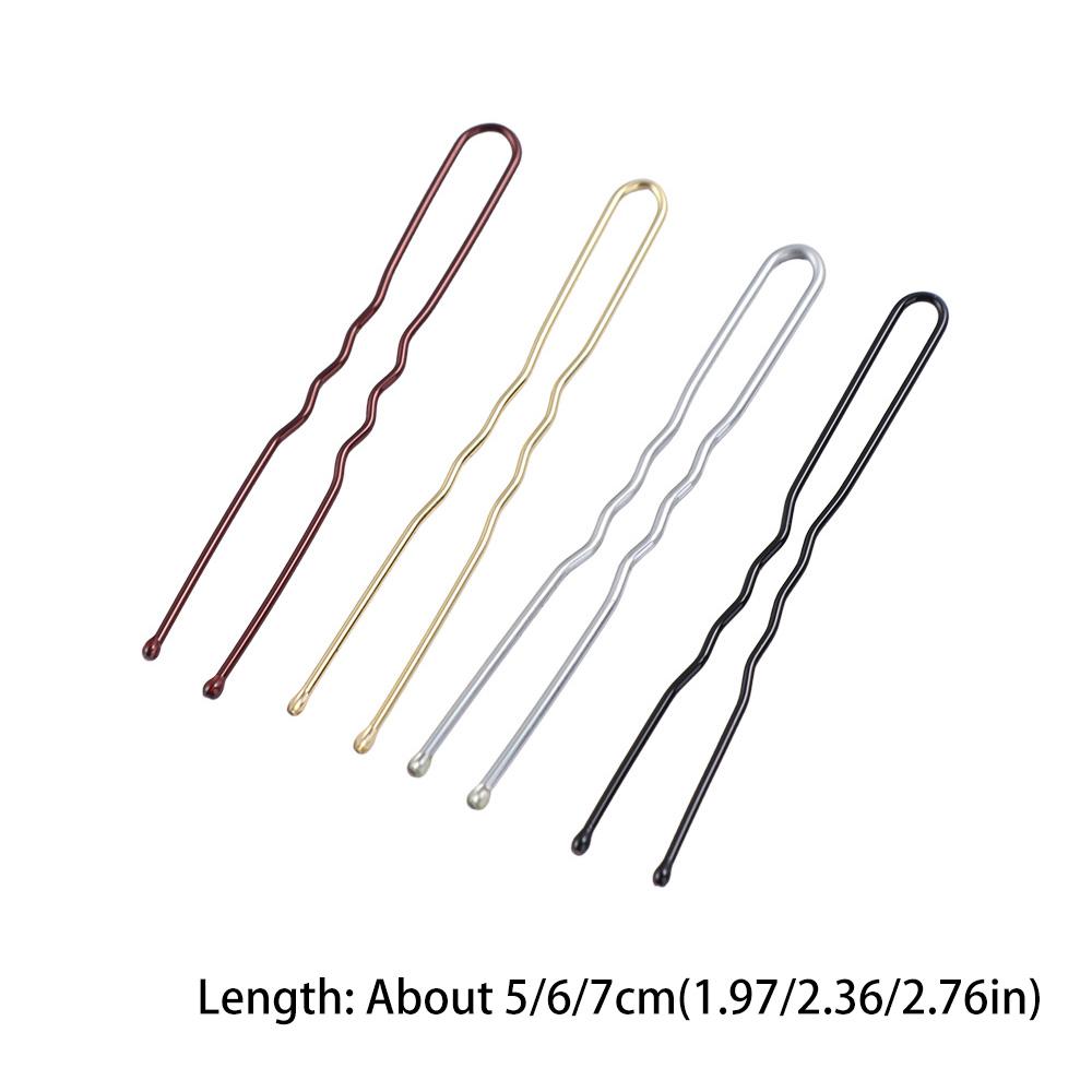 50Pcs 5/6/7cm U Shape Barrette Bobby Pin Hairstyle Hairpins Hair Accessories Metal Hair Clips Women