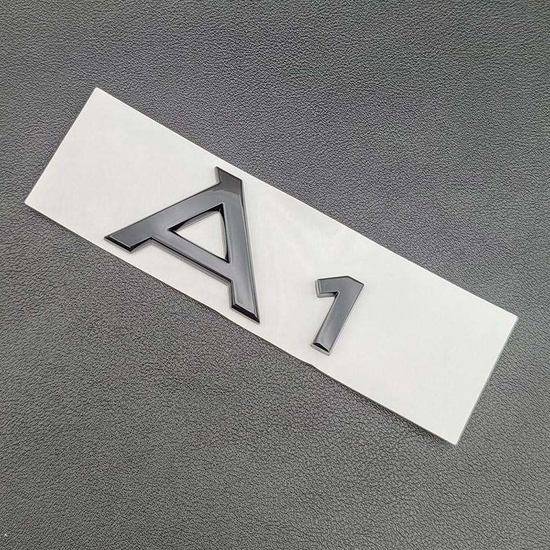 3D ABS Chrom Černé Logo S Line Znak Blatník Samolepka Kufr Auta Pro Audi A1 A2 A3 A4 A5 A6 A7 A8 Písmena Samolepka Příslušenství
