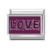 Wholesale Fashion Personalized DIY Pink Color Italian Charm Bracelet Heart Flowers Bead 9mm Bracelet Stainless Steel Jewelry