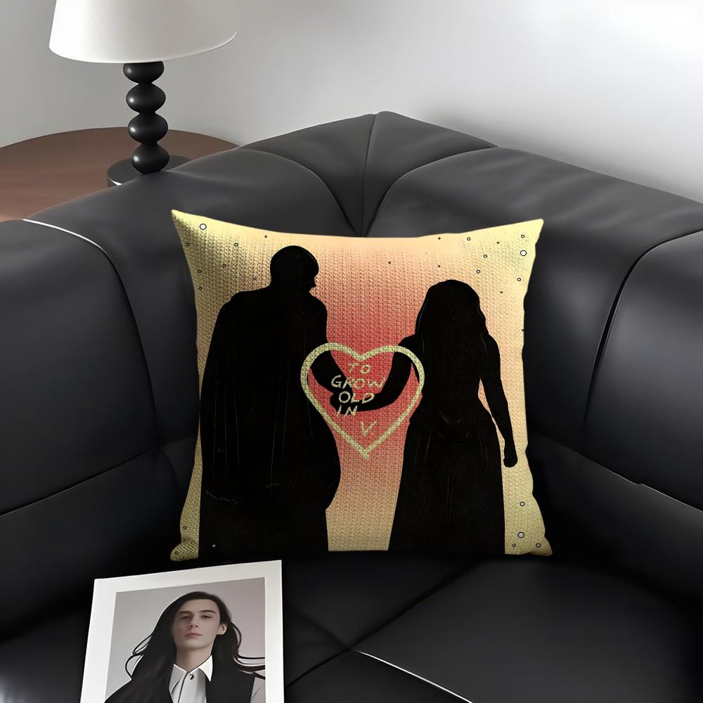 To Grow Old In WandaVision Cushion Cover Natural Linen Organic Fabric DoubleSided Printing Sofa Home Decor Gift Pillow Case