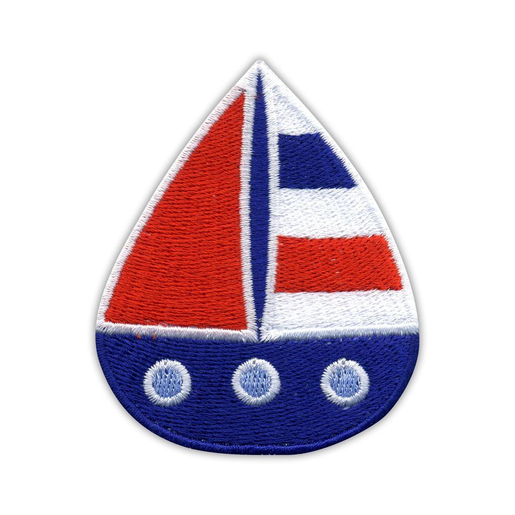 Patchion Sailing Boat - Sew-on - Embroidered Patch/Badge/Emblem
