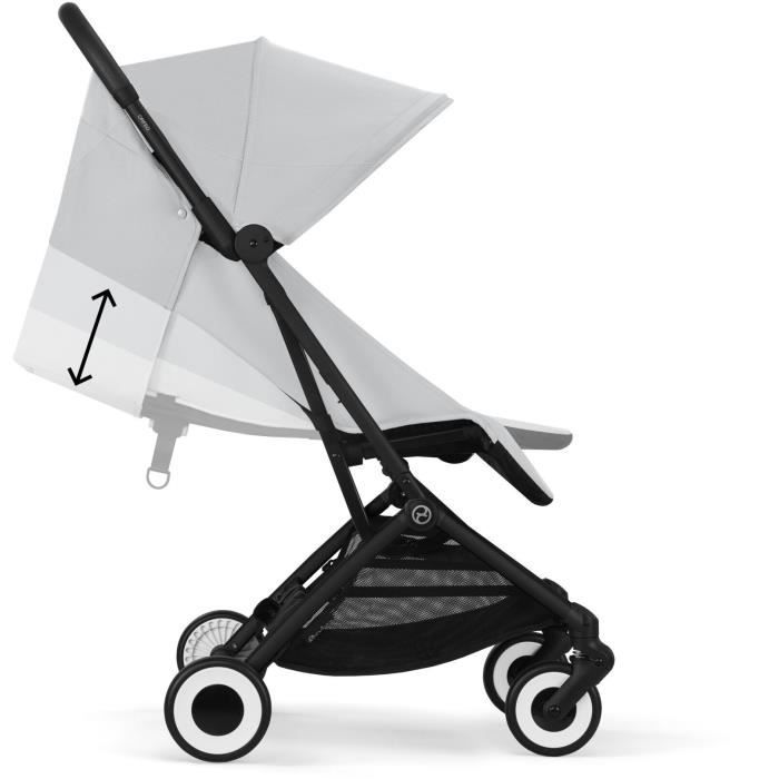 CYBEX - Poussette ultra compacte et confortable - ORFEO - 4 roues - Fog Grey