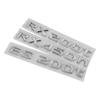 ABS Car Stickers for Lexus RX450hL RX200t RX450h ES200t Letter Logo Fender Side Body Rear Trunk Emblem Badge Decals Accessories