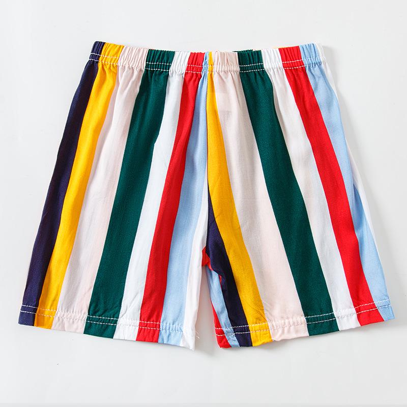 22 Nowe Szorty Letnie Bawełniane Wiskozowe: Lekki i luźny krój dla chłopców, dziewczynek i niemowląt - Strój plażowy dla rodziców i dzieci