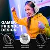 Wire Gaming Headphones New Design Soundproof Comfortable Hearing Protection Ear Muffs Professional Headset Leather RGB Lighting