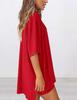 2025 Spring/Summer Loose Casual Solid Color Short-Sleeved Top and Shorts Set