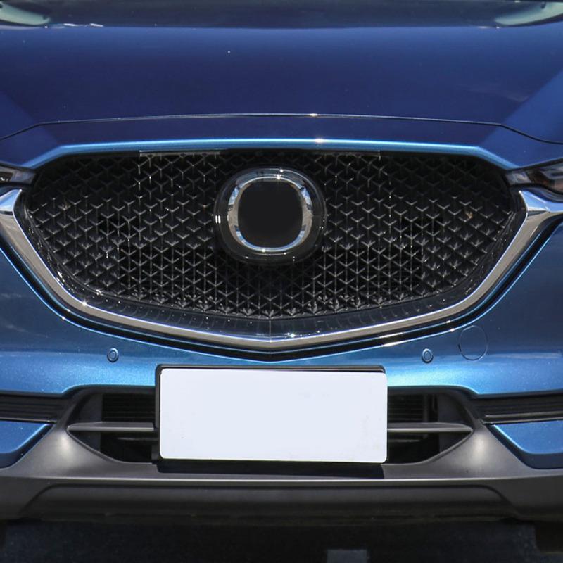 Auto Sticker Detector Trim Front  Decorative Mark Grid Grill Grille For Mazda CX-5 CX5 2nd Gen 2017 2018