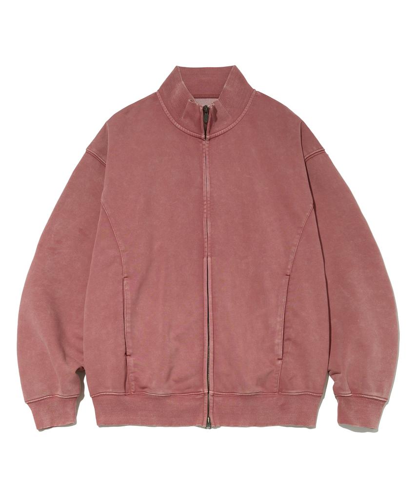 Filluminate Side Seam Pigment Zip-Up Pink
