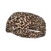 Brown Leopard Sports Sweatband Head Bands Unisex Sweat Absorbing Non-Slip Headbands for Running Yoga Workout Fitness and Gym