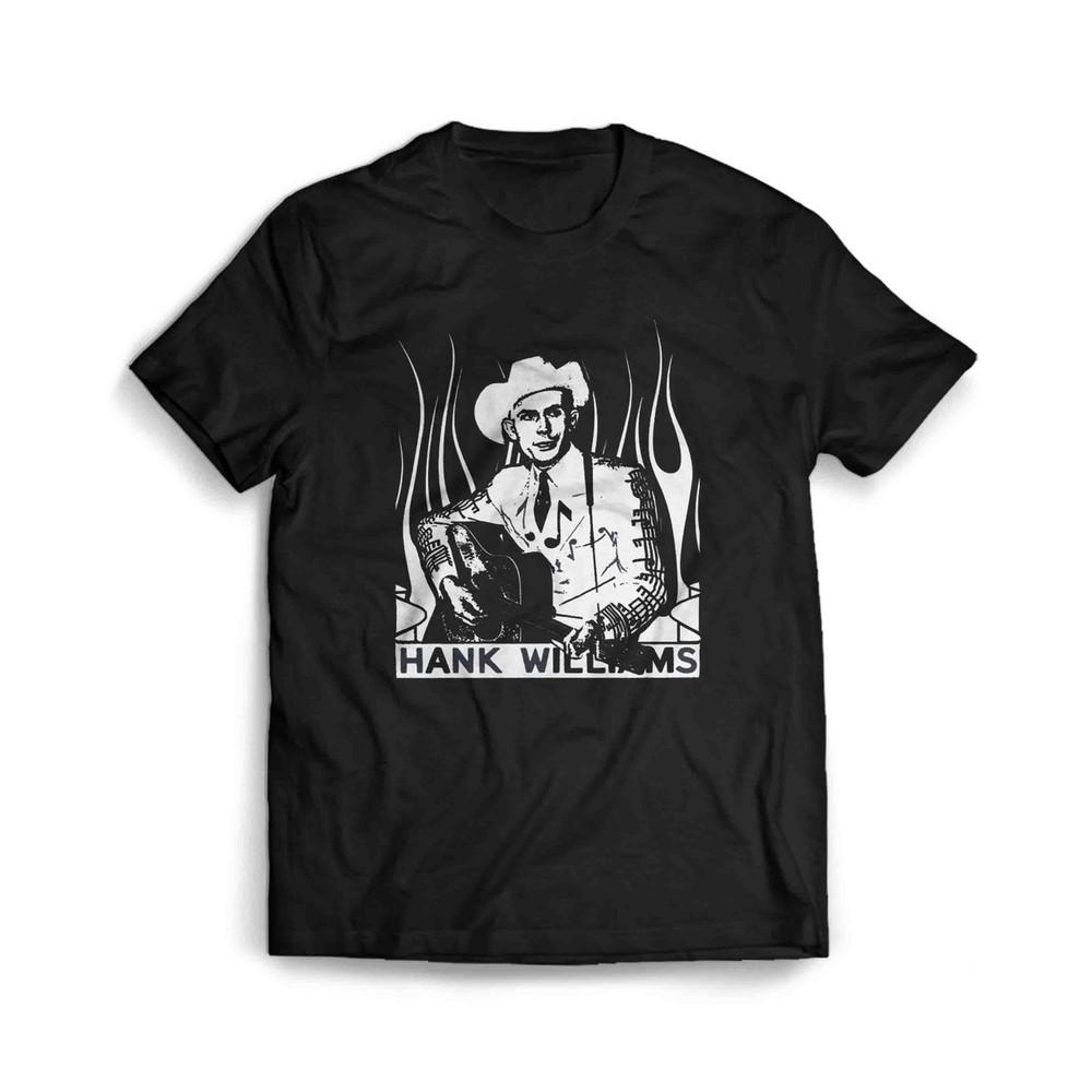 Hank Williams Outlaw Country Music Banjo Men#039;s TShirt Tee Unisex T-Shirt XXXL
