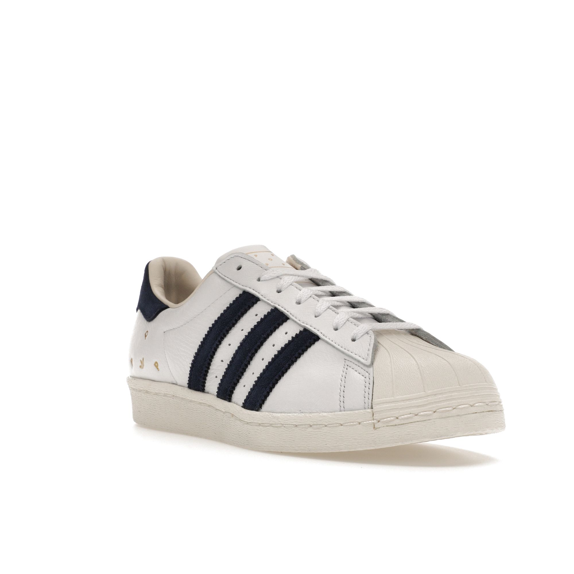 Мужские кроссовки Pop Trading Company x adidas Superstar ADV Белые Темно-синие — фото 2