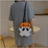 Halloween Ghost Pumpkin Sling Bag Cute Crossbody Purse Spooky Shoulder Bag Trick or Treat Handbag Halloween Party Accessory Gift for Her
