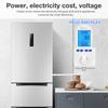 Digital Power Meter Wattmeter Socket Wattage Kwh Energy Meter Kwh Energy Measuring Outlet Overload Protection 7 Display Models