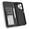 For itel A90 4G Leather Case Wallet Stand Retro Texture Phone Cover