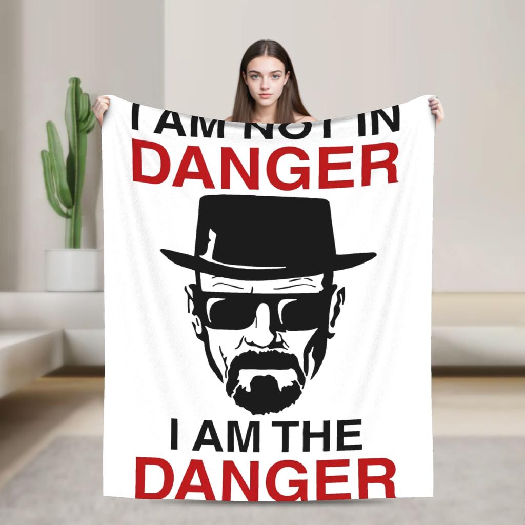 Los Pollos Hermanos Knitted Blanket Breaking Bad Wool Throw Blankets Summer Air Conditioning Personalised Lightweight Bedsprea
