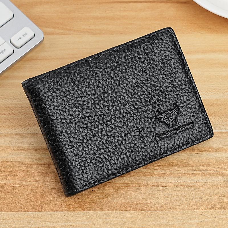 Genuine Leather Driver's License & Vehicle Registration Holder, Top Layer Cowhide, Multifunctional Card Wallet for Men & Women